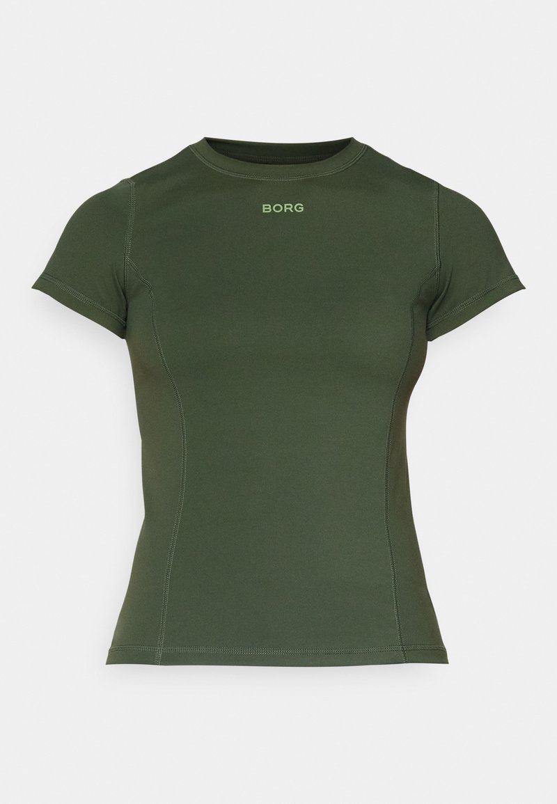 Björn Borg T-shirt basic olijfgroen