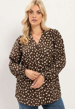 Yours Clothing, PLUS SIZE BLOUSES & SHIRTS - Blusa - chocolate