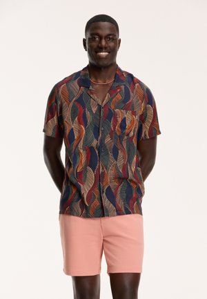 LEAVES - Camicia - black multicolor