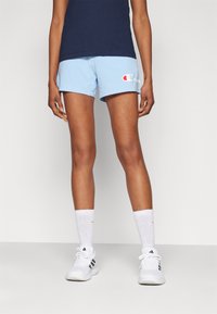 Champion ICONS SHORTS BIG LOGO - Pantalón corto de deporte - light blue
