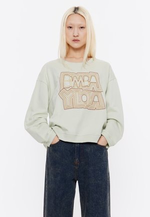 Bimba Y Lola BORDADO - Sudadera - verde claro