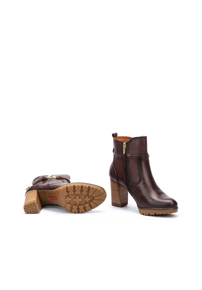 Women's Heeled Lace-up Ankle Boots With Track Sole LLANES W7H-8510