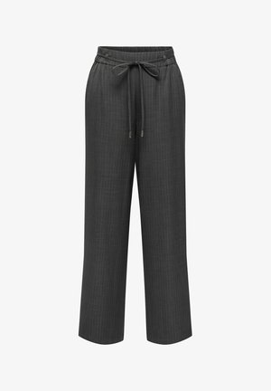 JDY, TROUSERS JDYNINA WIDE LEG FIT TROUSERS - Pantalon classique - dark grey melange