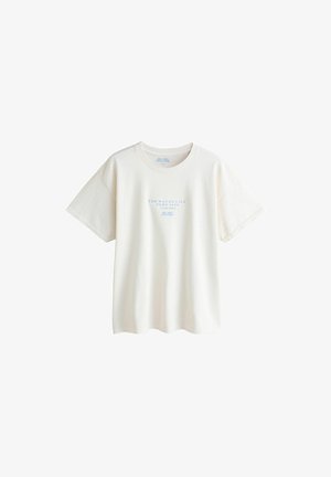 Next, REGULAR FIT - OFFICIAL MR MEN SHORT SLEEVE OVERSIZED T-SHIRT - Trükipildiga T-särk - ecru
