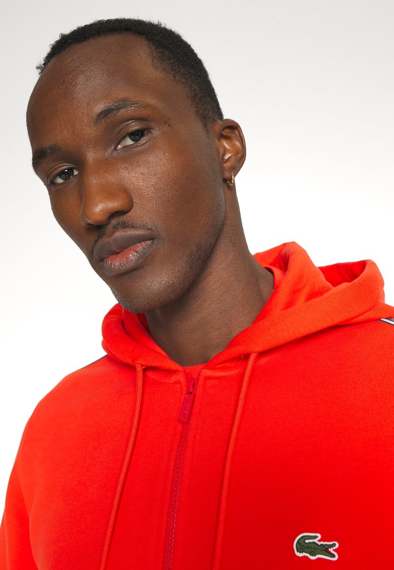 Lacoste Sport TAPERED - Zip-up sweatshirt - rouge/red - Zalando.de