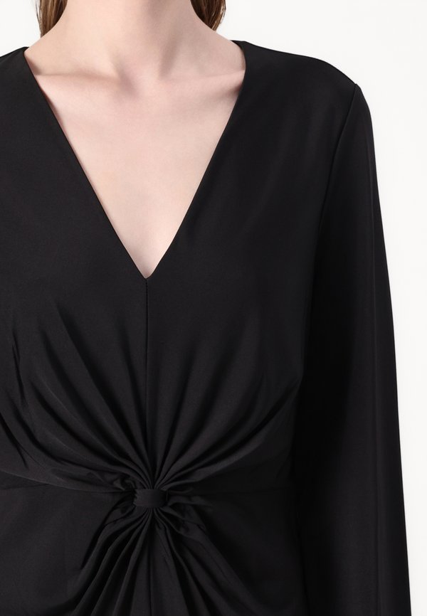 BELL V NECK FRONT TWIST DRESS - Jersey dress4