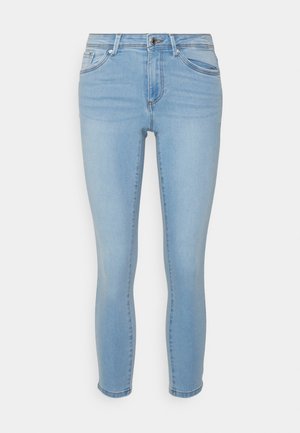 Vero Moda Petite VMTANYA PIPING - Jeans Slim Fit - light blue denim