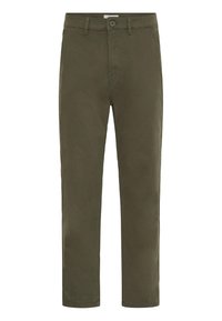 BHNATAN WIDE LEG RELAXED FIT - Chinos tipa bikses - forest night