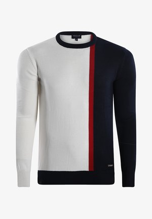 Džemper - navy-ecru