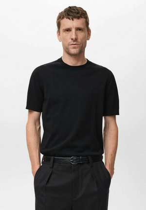 Camiseta básica - czarny