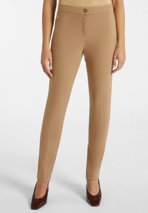 SLIM FIT IN PUNTO MILANO - Stoffhose - beige