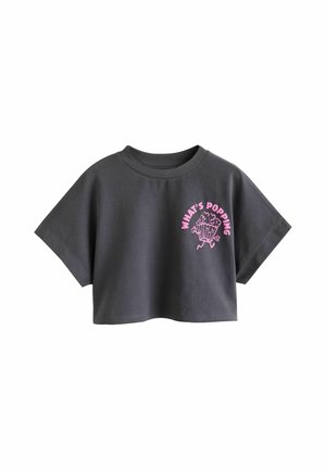 Next, REGULAR FIT - BOXY GRAPHIC T-SHIRT  . - Trükipildiga T-särk - charcoal grey popcorn