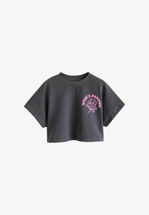 Next, REGULAR FIT - BOXY GRAPHIC T-SHIRT . - T-shirts print - charcoal grey popcorn