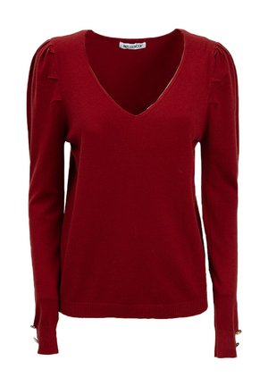 INFLUENCER PUFFED SLEEVES - Trui - cognac