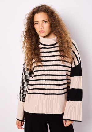 Apricot STRIPE HUNKY - Trui - stone