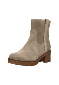 SUB55 KHATY - Enkellaarsjes met plateauzool - taupe