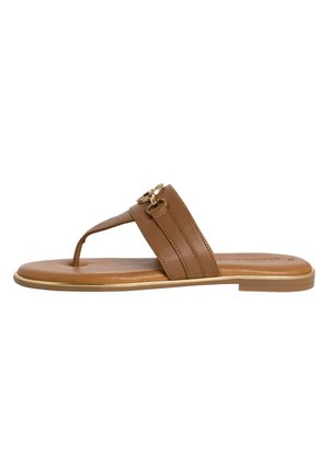 T-bar sandals - cognac