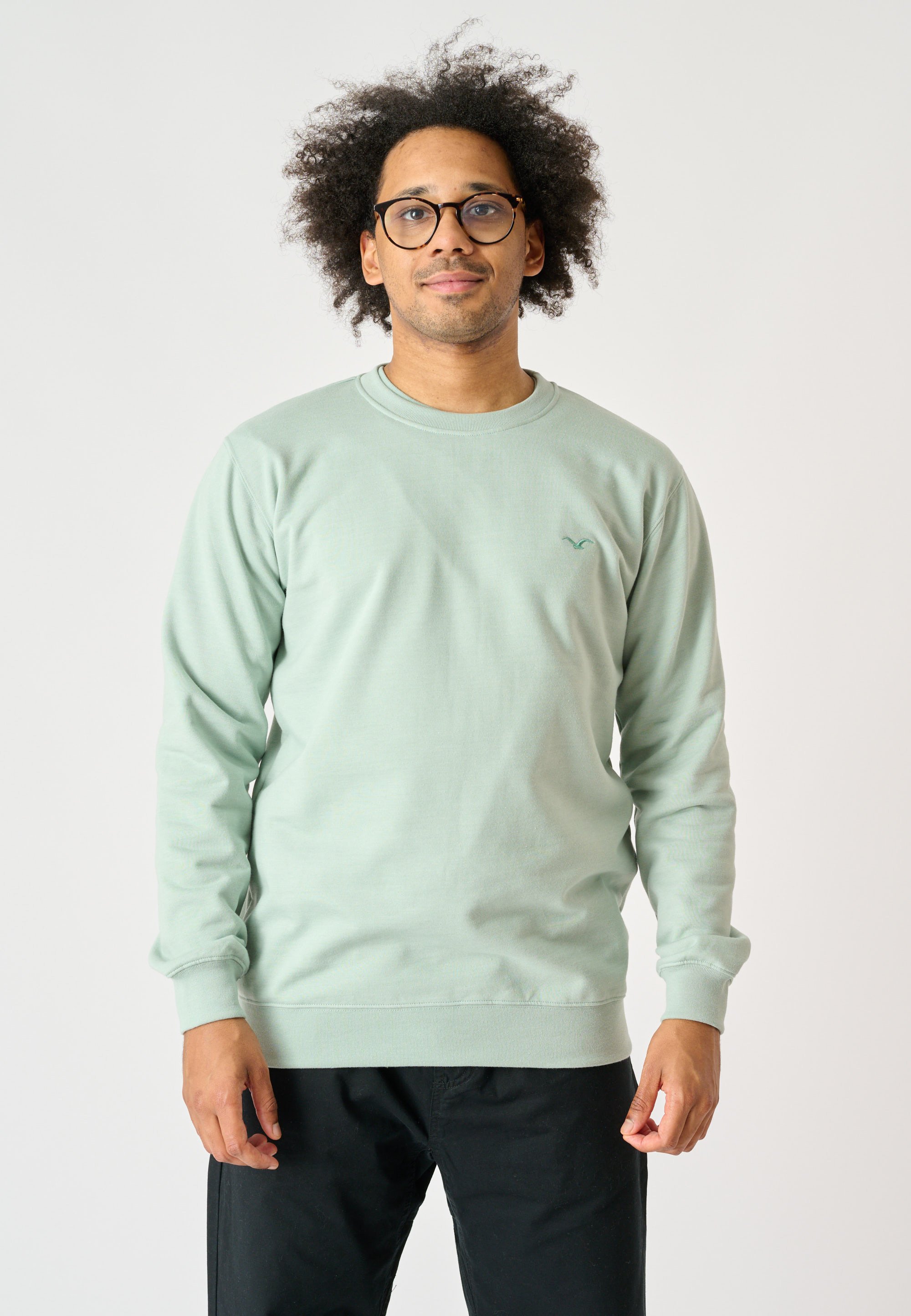 Cleptomanicx LIGULL - Sweatshirt - heather ice green/light green -  Zalando.de