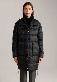 JOOP! STEPP IN GEMUSTERT - Wintermantel - schwarz