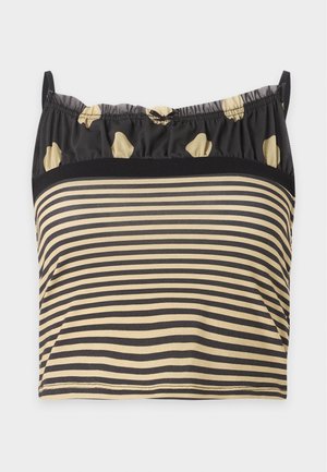 Jaded London, POLKA DOT AND STRIPE RUCHED - Top - multi-coloured