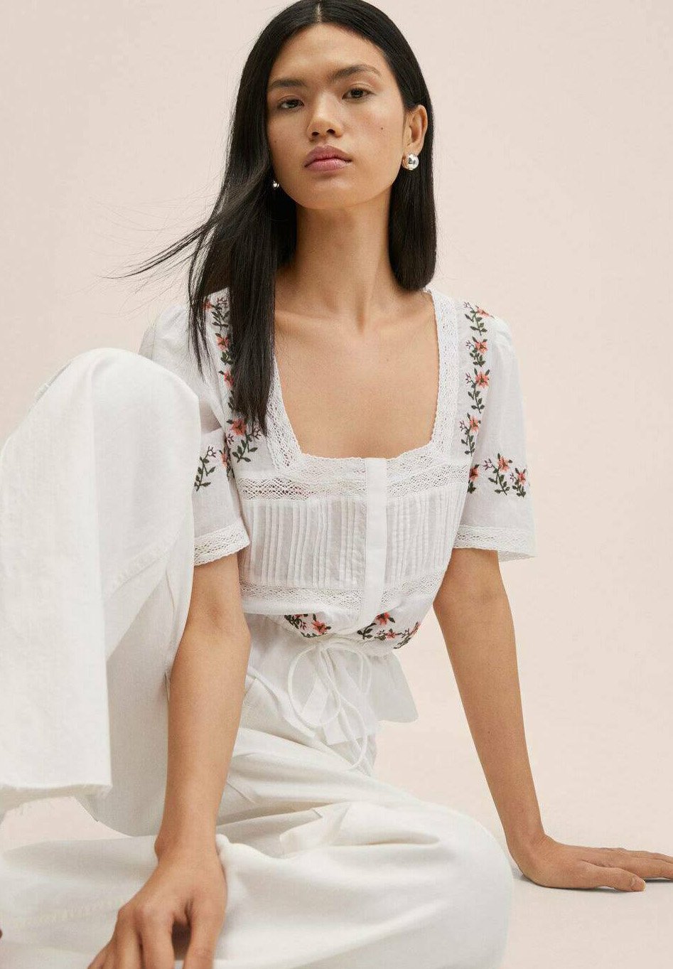 Mango AMELIE - Camicetta - blanc cassé/avorio - Zalando.it