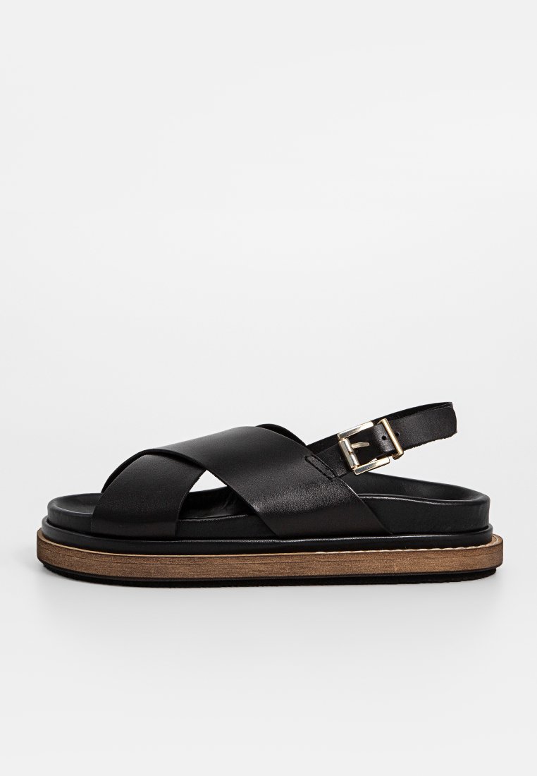 ALOHAS Sandalen met plateauzool zwart
