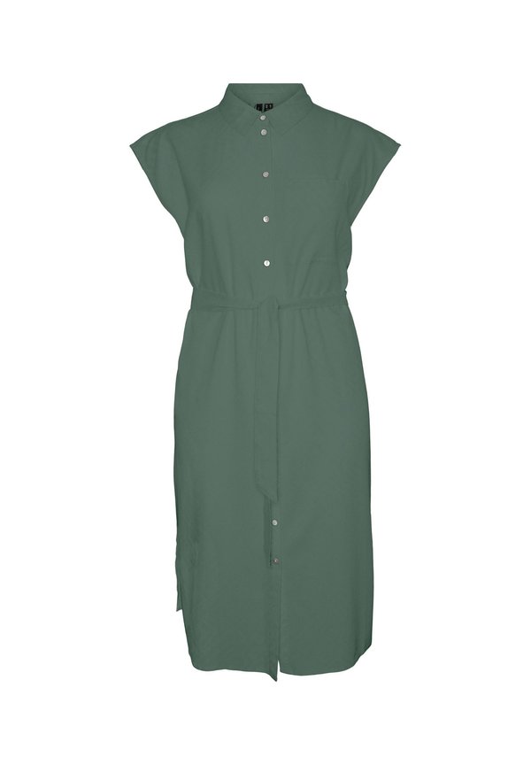 VMCMYMILO CALF - Shirt dress - laurel wreath2