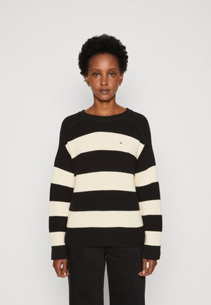 CARDI STITCH - Strickpullover - black/calico