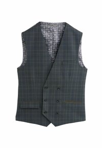 CHECK  REGULAR FIT - Vestă - charcoal grey