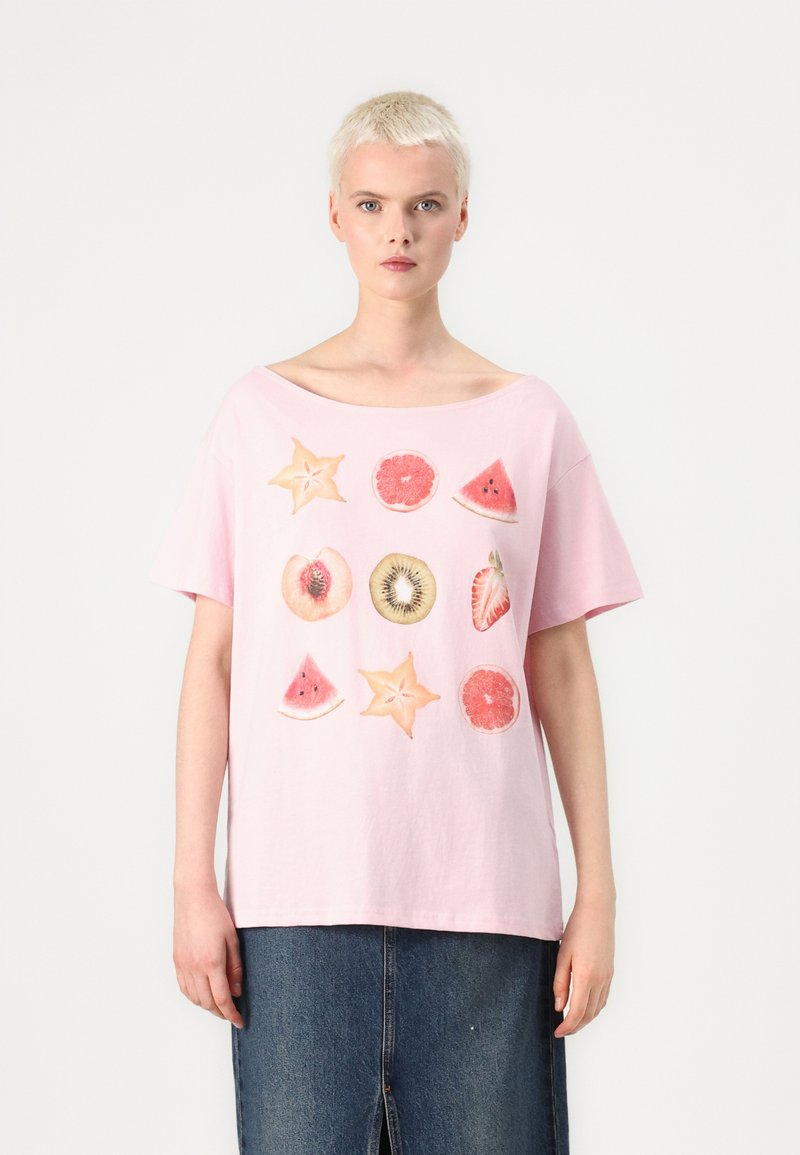Hollister Co. - Print T-shirt - pink, Enlarge