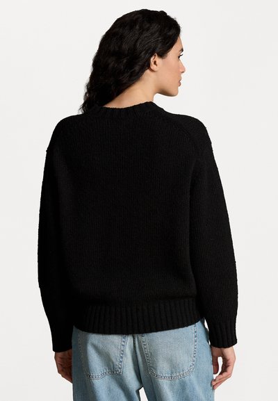 Polo Ralph Lauren LOGO CREWNECK SWEATER - Striktrøje - black/cream