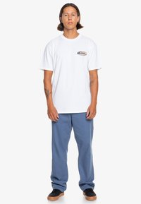 Quiksilver RETRO LINK SS - Print T-shirt - white