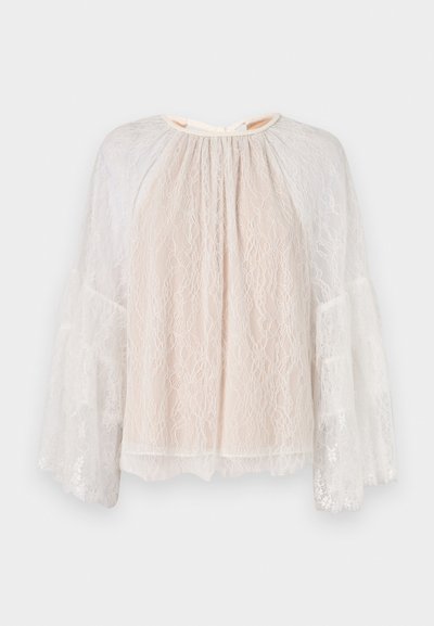 Alice + Olivia DELIA RUFFLE TUNIC - Camicetta - off white