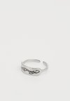 SCROLL LOGO MINI ID-STYLE BAND RING UNISEX - Δαχτυλίδι - silver-coloured