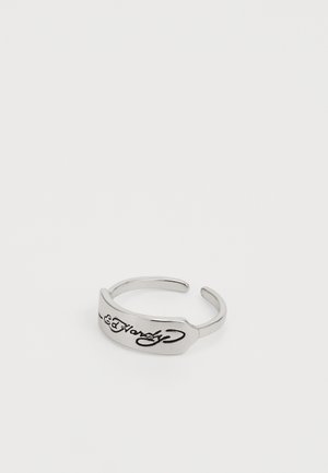 SCROLL LOGO MINI ID-STYLE BAND RING UNISEX - Ring - silver-coloured
