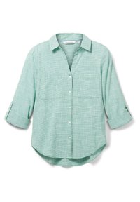 TOM TAILOR WITH SLUB STRUCTURE - Košilová halenka  - vivid leaf green