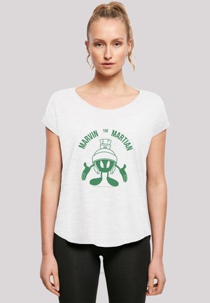 F4NT4STIC LOONEY TUNES MARVIN THE MARTIAN LARGE HEAD - T-shirts med print - white