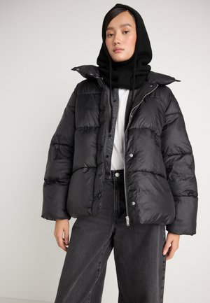 BELTED PUFFER JACKET - Casaco de inverno - black