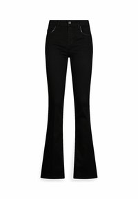 WITH RHINESTONES - Traperice krojene za nošenje s čizmama - black
