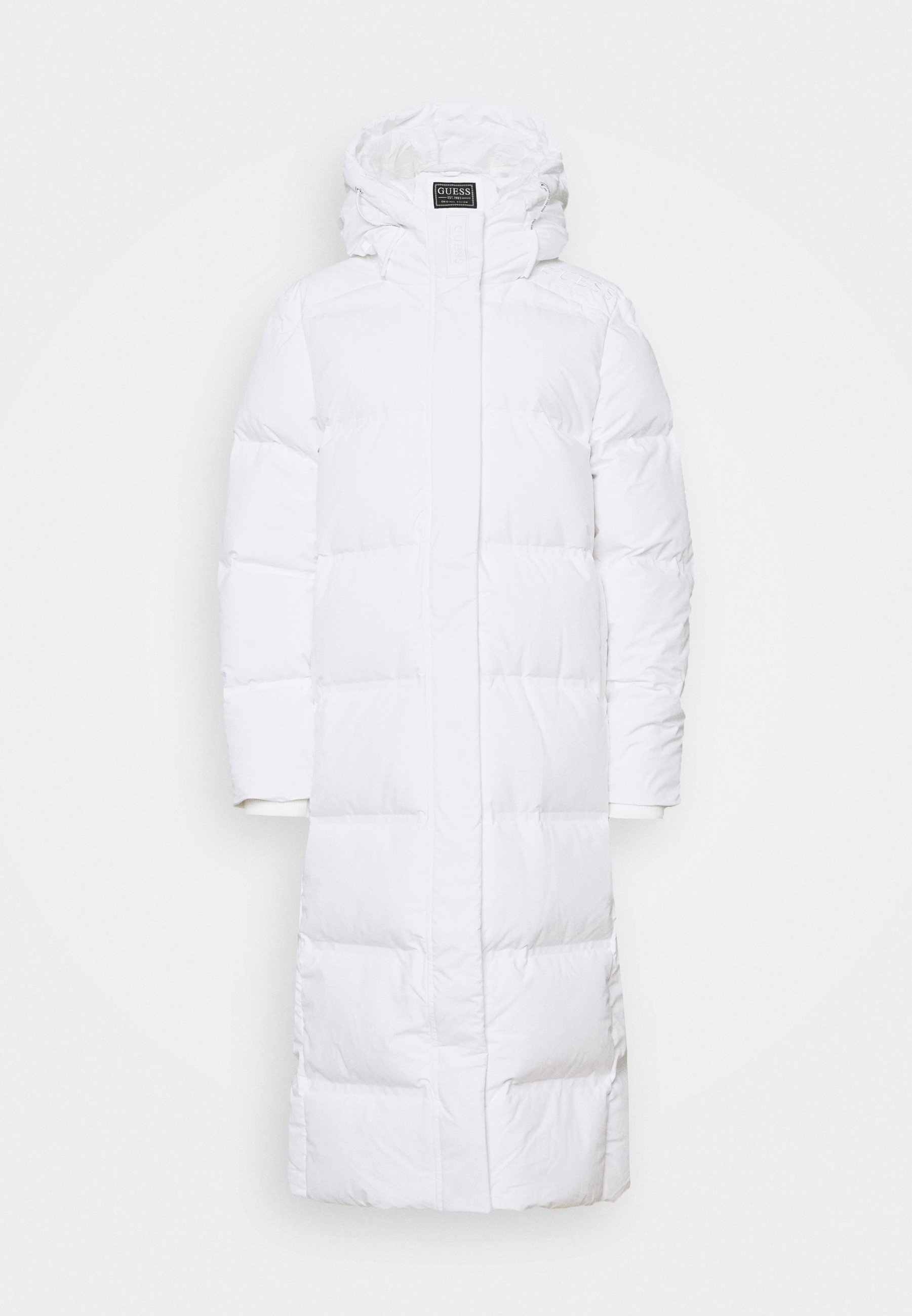 white guess coat