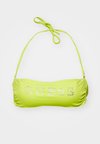 LOGO RHINESTONE BANDEAU - Zgornji del kopalk - energy lime