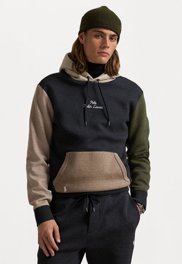 LOGO COLOR-BLOCKED DOUBLE-KNIT HOODIE - Sweatshirt