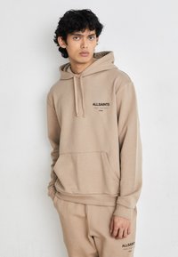 AllSaints UNDERGROUND HOODY - Kapucni - toffee taupe