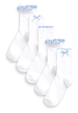 5 PACK - Kojinės - white and blue