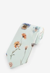 Next PATTERN SLIM - Krawatte - light blue pressed flower
