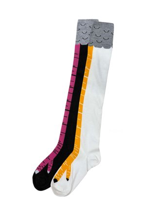2 Pack Chicken legs - Overkneestrümpfe - black and pink