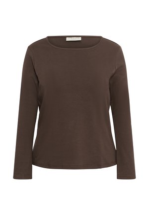 Kaffe Curve, KCJAMILLY FLARED - T-shirt à manches longues - chocolate brown