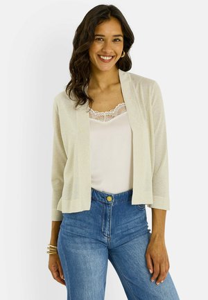 Grain de Malice, GILET BASIQUE MANCHES 3/4 - Chaqueta de punto - champagne