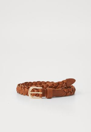 Vero Moda VMHELLE BELT - Cinturón trenzado - cognac