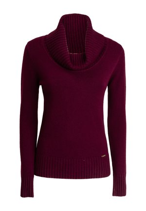 INFLUENCER, INFLUENCER PULLOVER COWL-NECK BASIC PULL - Jersey de punto - plum